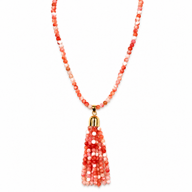 Tassel - Pink Agate Seriously Romantic