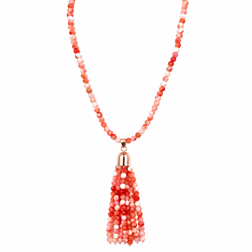 Tassel - Pink Agate Seriously Romantic