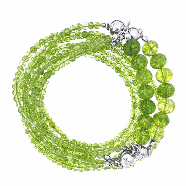 10 Way Necklace - Cracked Peridot
