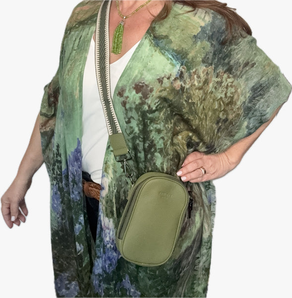 LEATHER CROSS BODY - HEAVILY DISCOUNTED!!! - OLIVE 4 The Love