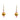 Earrings - Satin Metal with candy pink accents Maria Nicola