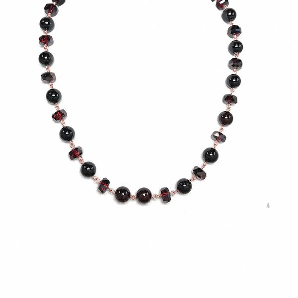 Link Necklace - DARK GARNET RYAN