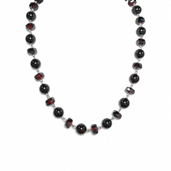 Link Necklace - DARK GARNET RYAN