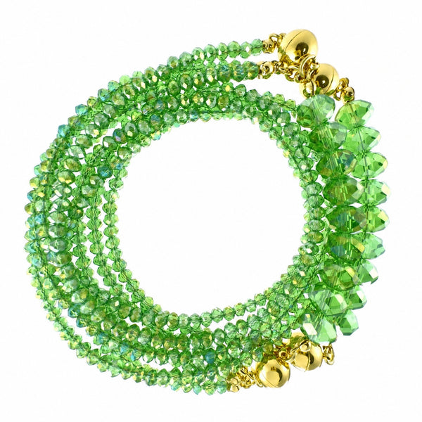 10 Way Necklace - Green AB