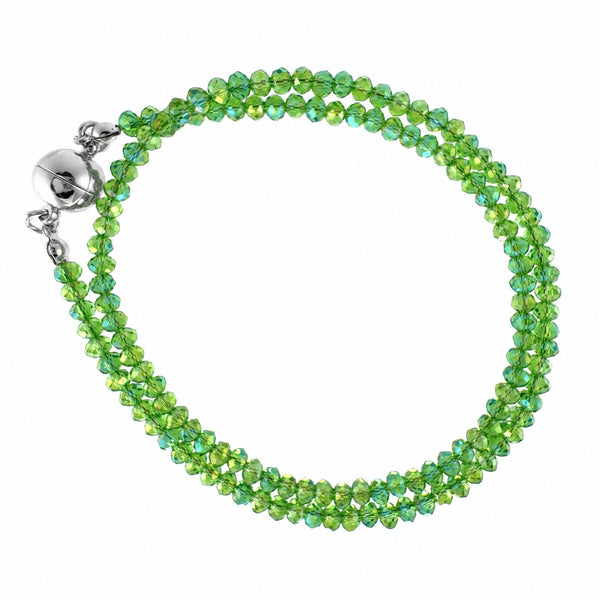 Medium Strand Necklace - Green AB Crystal
