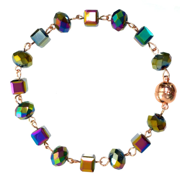 LONGER Bracelet Link - Harlequin Crystal Seriously Romantic
