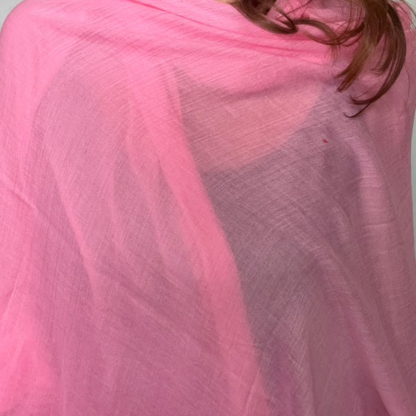 SET 7-20% OFF! PERFECTLY PINK BAMBOO SCARF +BESPOKE  SHADES OF PINK LINK SET FLASH SALE
