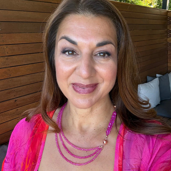 10 Way Necklace - FUCHSIA Crystal Maria Nicola