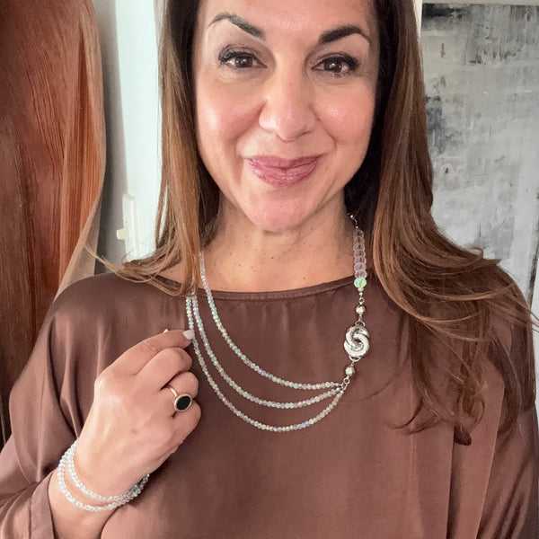 10 Way Necklace - AB Crystal Seriously Romantic