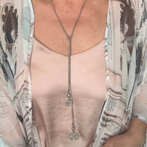 Lariat Ends - Grecian Coins - Large and Small Maria Nicola