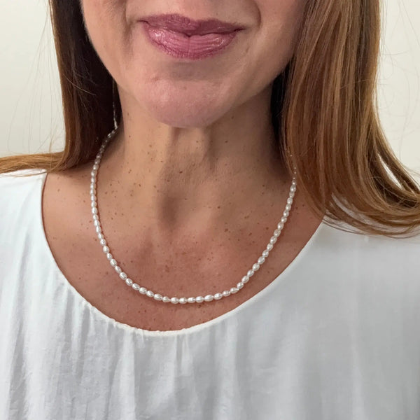 Medium Strand Necklace - Cream Pearl Seriously Romantic