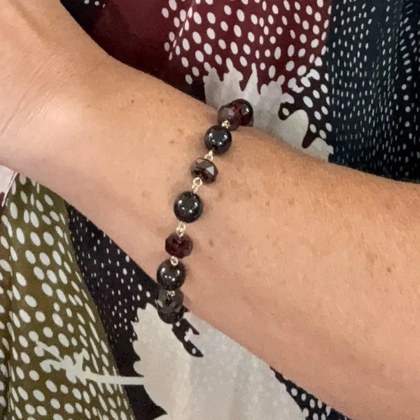 Bracelet Link - DARK GARNET RYAN