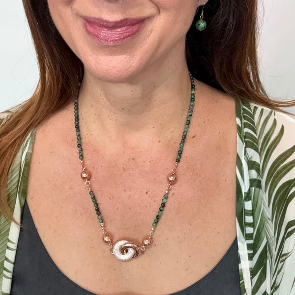 Mini Connectors - Ruby Zoisite Seriously Romantic