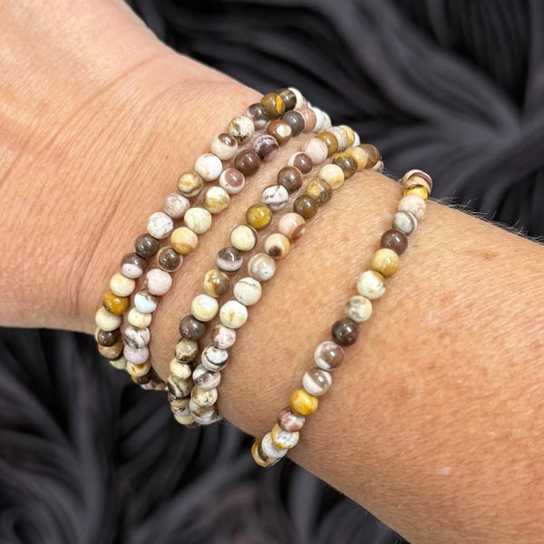 Long Strand Necklace - Zebra Stone Maria Nicola