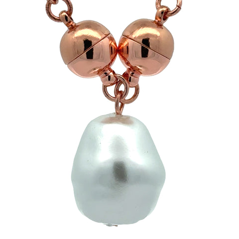 Pendant - HANGING pendant - Large BAROQUE SHELL PEARL