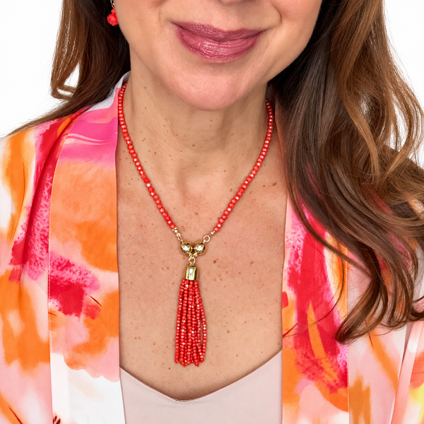Tassel Conversion Service for Tangerine Crystal Tassel Maria Nicola