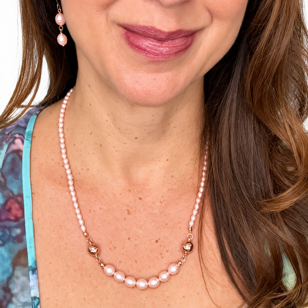 Earrings - Shell Pearl - Pink Maria Nicola
