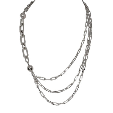 10 Way Necklace - Paperclip - Silver Seriously Romantic
