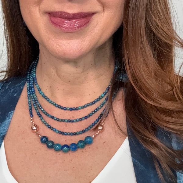 10 Way Necklace - AZURITE