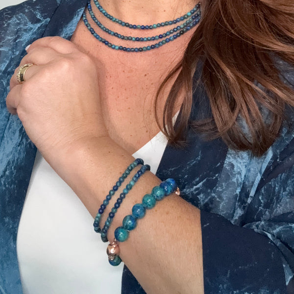 10 Way Necklace - AZURITE