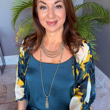 10 Way BUNDLE  - Shell Pearl - OLIVE (Includes 10 Way Necklace, Tassel & Mini Connectors) Maria Nicola