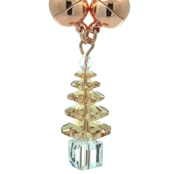 Pendant - Large Christmas Tree - Gold Champagne - ON SALE 20% OFF!