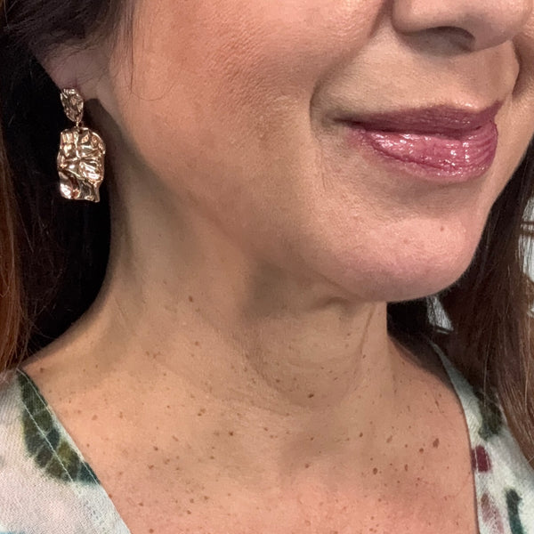Earrings  - Liquid Metal