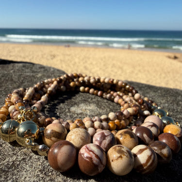 10 Way Necklace - Zebra Stone Maria Nicola