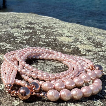 10 Way Necklace - Shell Pearl - PINK Maria Nicola
