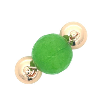 Pendant - round faceted CITRUS GREEN - FINAL SALE 40% OFF