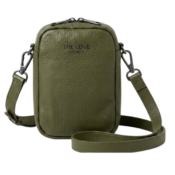 LEATHER CROSS BODY - HEAVILY DISCOUNTED!!! - OLIVE 4 The Love