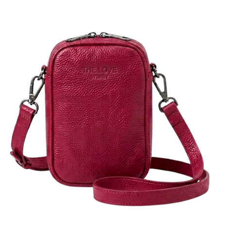 LEATHER CROSS BODY - HEAVILY DISCOUNTED!!! - FUCHSIA