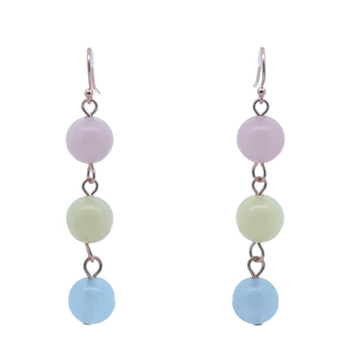 Long Earrings - Morganite