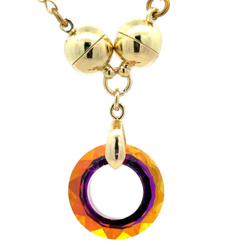 Hanging Pendant - 20MM Friendship Circle - Pink Sunrise
