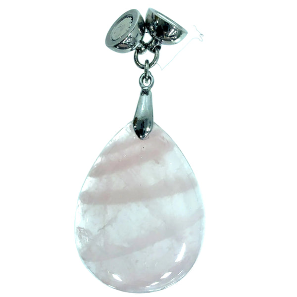 Pendant - Large Stone Teardrop - Rose Quartz Maria's Favourite's