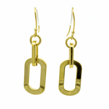 Short Earrings - Paperclip - Yellow Gold Seriously Romantic
