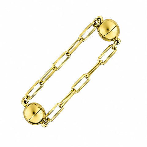 Mini Connectors - Paperclip - Yellow Gold