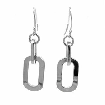 Short Earrings - Paperclip - Silver Seriously Romantic