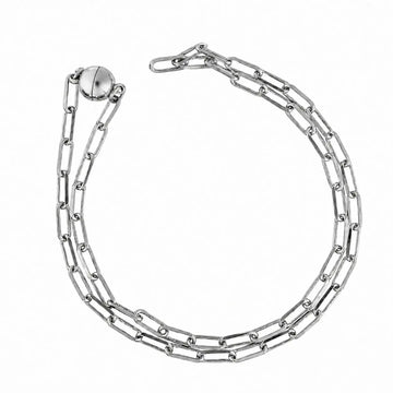 Medium Strand Necklace - Paperclip - Silver Seriously Romantic