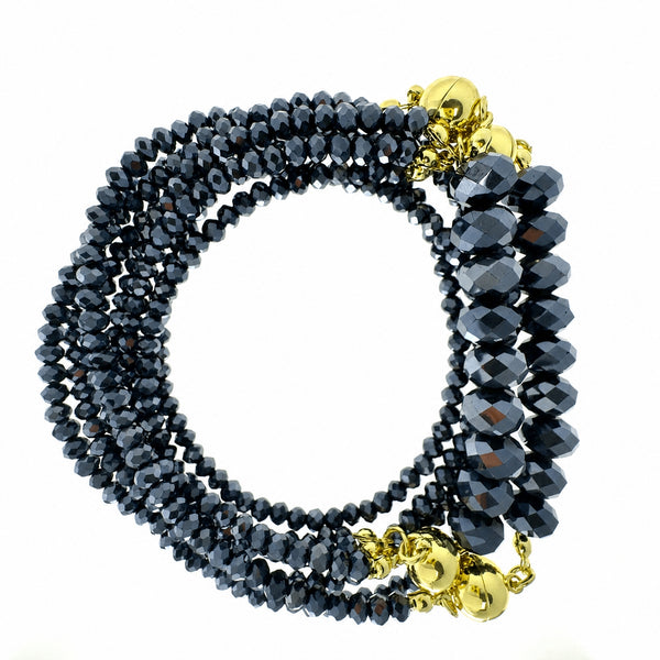 10 Way Necklace - Midnight Crystal