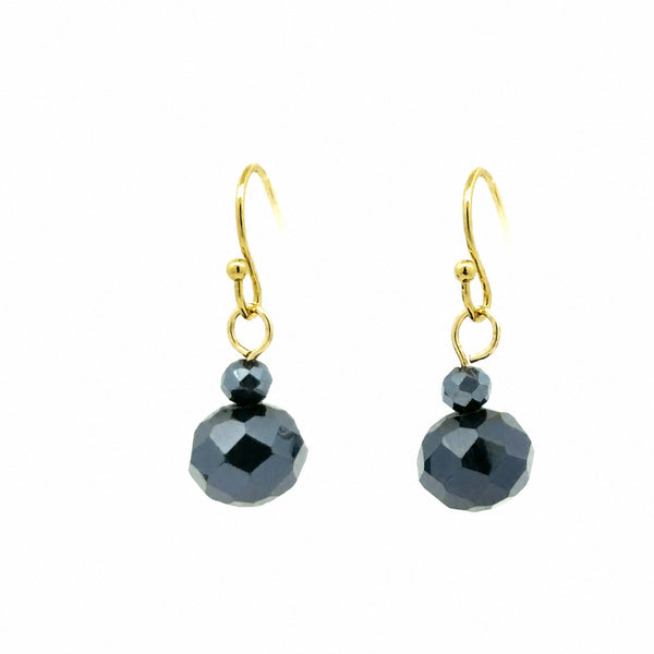 Short Earrings - Midnight Crystal