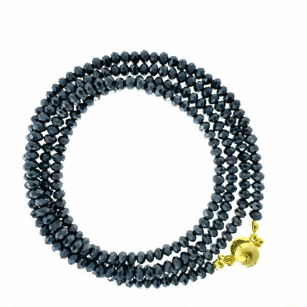 Long Strand Necklace - Midnight Crystal Seriously Romantic