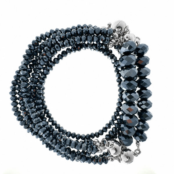 10 Way Necklace - Midnight Crystal