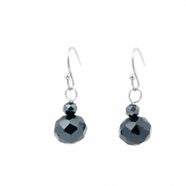 Short Earrings - Midnight Crystal