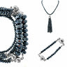 10 Way BUNDLE - Midnight Crystal (Includes 10 Way Necklace, Tassel & Mini Connectors) Seriously Romantic