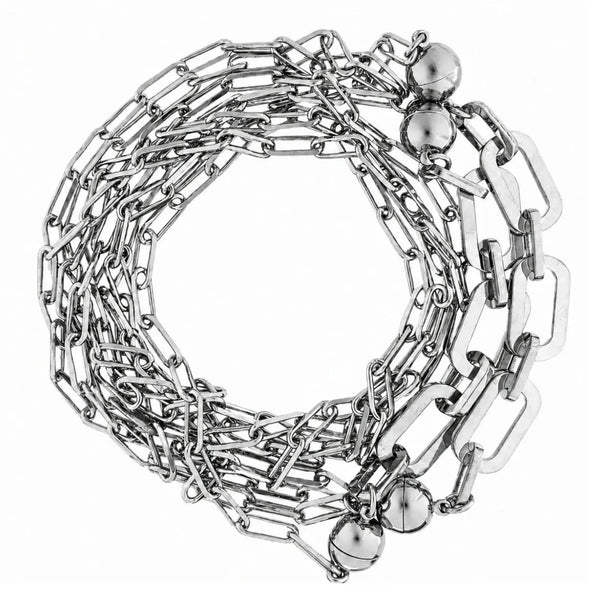 10 Way Necklace - Paperclip - Silver Seriously Romantic