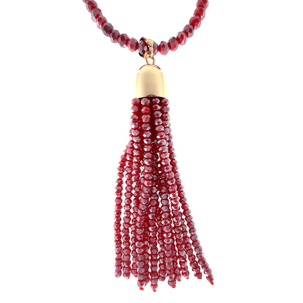 Tassel - Raspberry Crystal Seriously Romantic