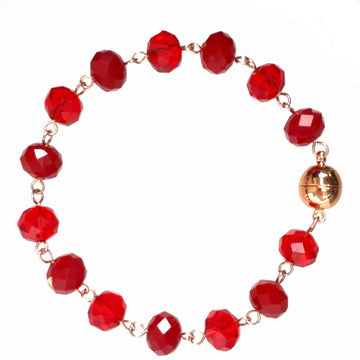 LONGER link bracelet - Translucent Red Seriously Romantic