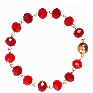 Bracelet Link - Translucent Red