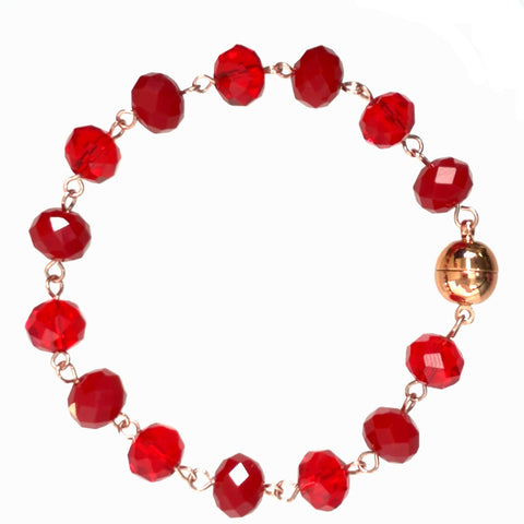 Bracelet Link - Translucent Red